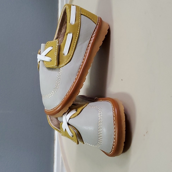 Little Blue Lamb | Shoes | Little Blue Lamb Boys Grey Mustard Shoes ...
